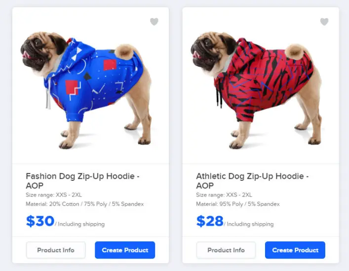 Print On Demand Dog Clothing