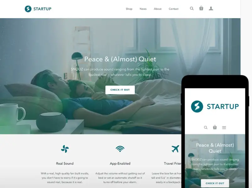 Shopify Startup theme