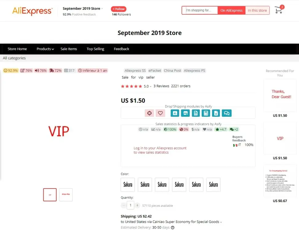 aliexpress VIP offers for fast shipping