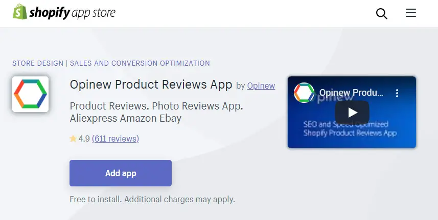 opinew reviews shopify