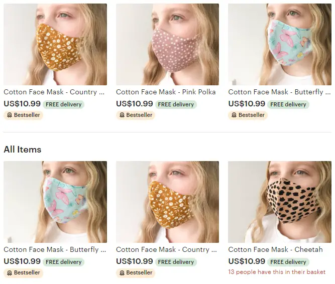 handmade face masks