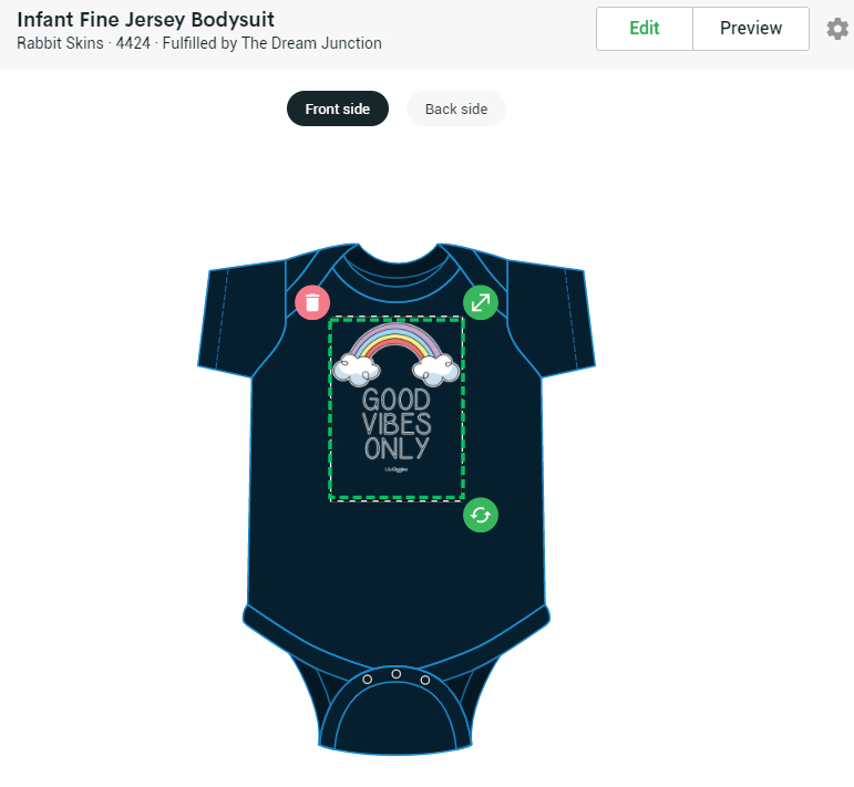 printify baby bodysuits